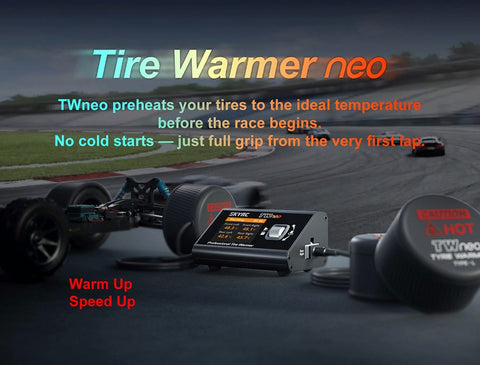 SKYRC TWneo RC Tire Warmer 20-80°C 4-Wheel Independent Heating for 1/8 1/10 Cars