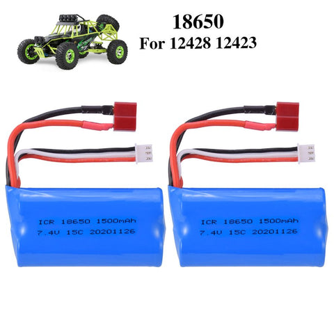 Battery 7.4V 1500mAh 18650 T Connector 2