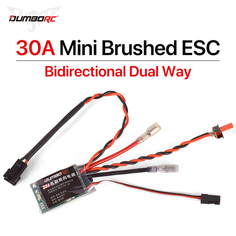 DUMBORC 30A Brushed Bidirectional ESC - BEC 5V/3A 2S - 280~390