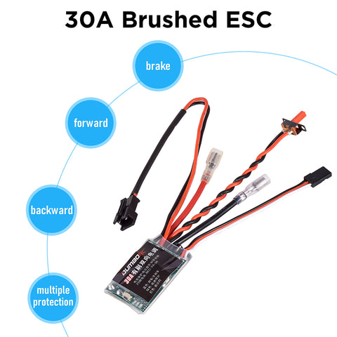 DUMBORC 30A Brushed Bidirectional ESC - BEC 5V/3A 2S - 280~390