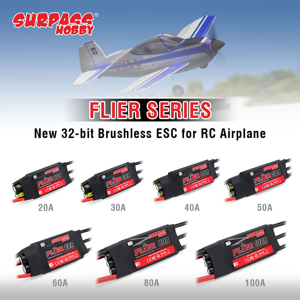 4S 20A - SURPASS HOBBY ESC 30A 40A 50A 2-4S/60A 80A 100A