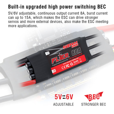 4S 20A - SURPASS HOBBY ESC 30A 40A 50A 2-4S/60A 80A 100A