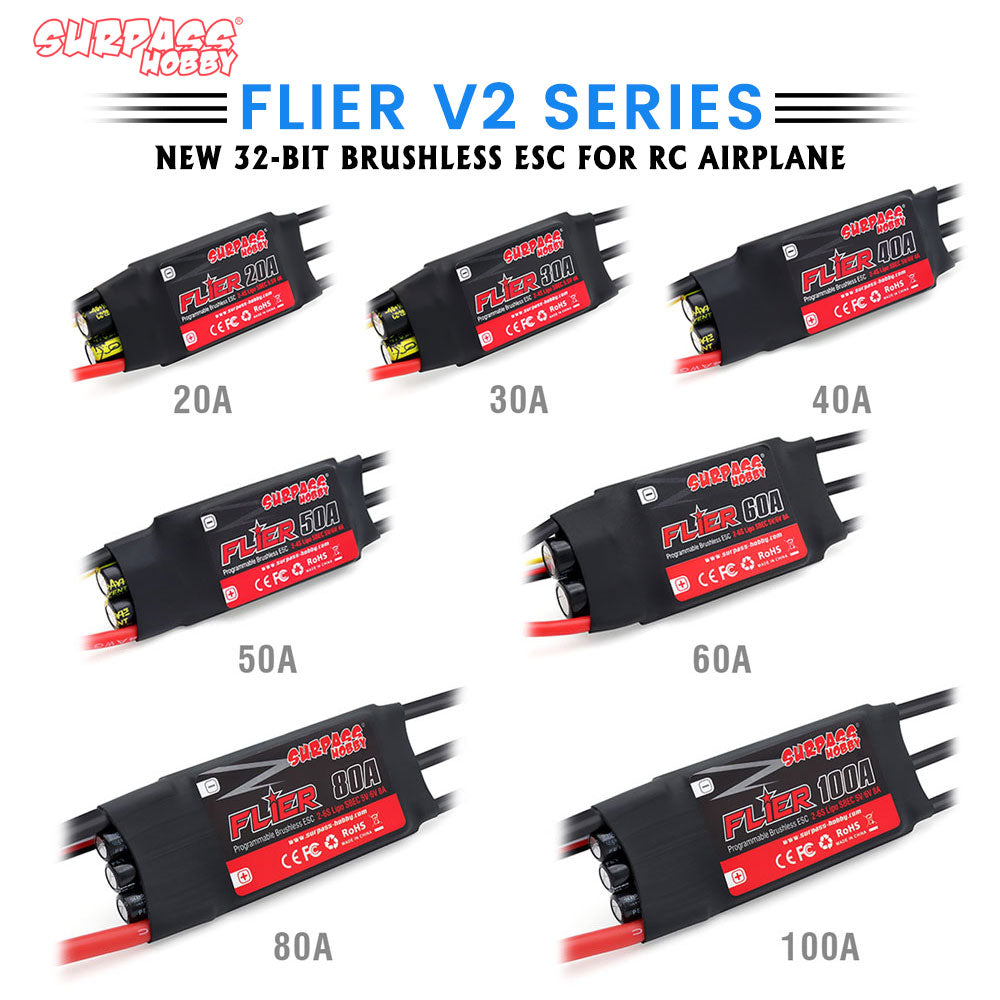 4S 20A - SURPASS HOBBY ESC 30A 40A 50A 2-4S/60A 80A 100A