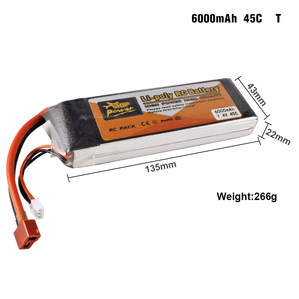 9IMOD 2S RC Lipo Battery 7.4V 4500/5000/6000mAh 45C T / XT60