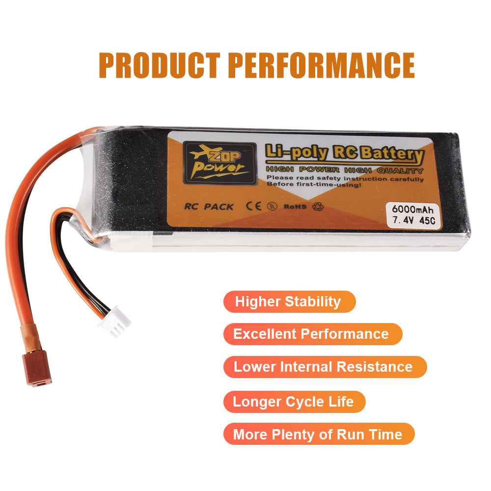 9IMOD 2S RC Lipo Battery 7.4V 4500/5000/6000mAh 45C T / XT60