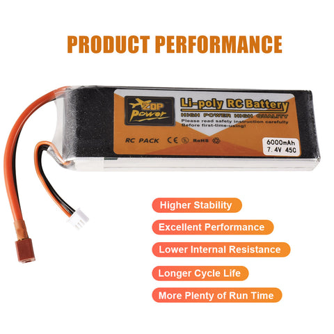 9IMOD 2S RC Lipo Battery 7.4V 4500/5000/6000mAh 45C T / XT60