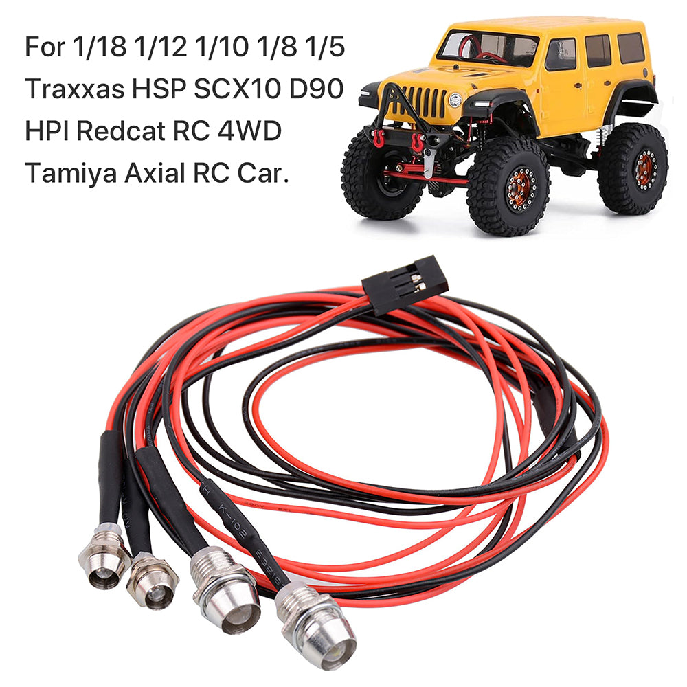 Traxxas LED Lights SCX10/TRX4 for 1/18 1/12 1/10 1/8 1/5 Traxxas
