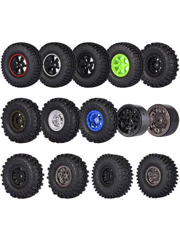 1.9" Tires Aluminum SCX10/TRX4 1.9mm for 1/10 SCX10 TRX4 D90