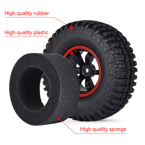 1.9" Tires Aluminum SCX10/TRX4 1.9mm for 1/10 SCX10 TRX4 D90