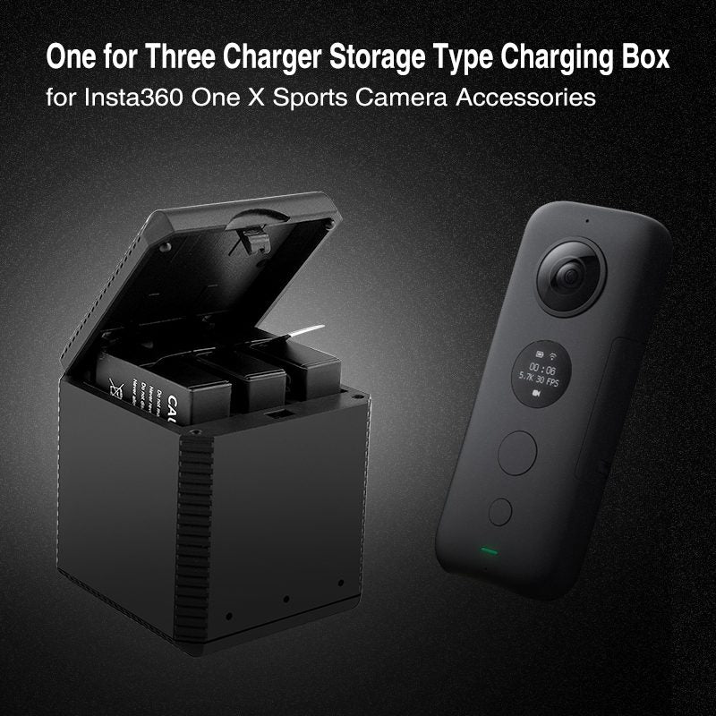 Insta360 Fast Charging Box 3-Battery Storage Charger with Type-C