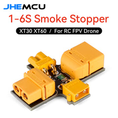 JHEMCU Smoke Stopper 1-6S 30V XT30 XT60 AMASS Connector For FPV Drone Quadcopter RC Airplane
