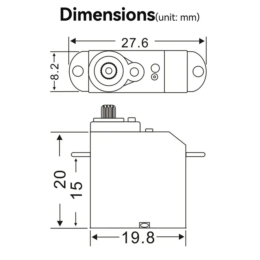 Airplane Parts JX PDI-D56MG Servo