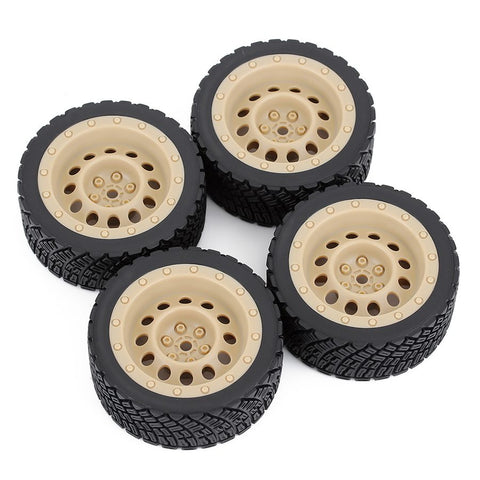 Austar 4PCS 12mm Hex 67mm RC Car Rubber Tires Wheel Rim