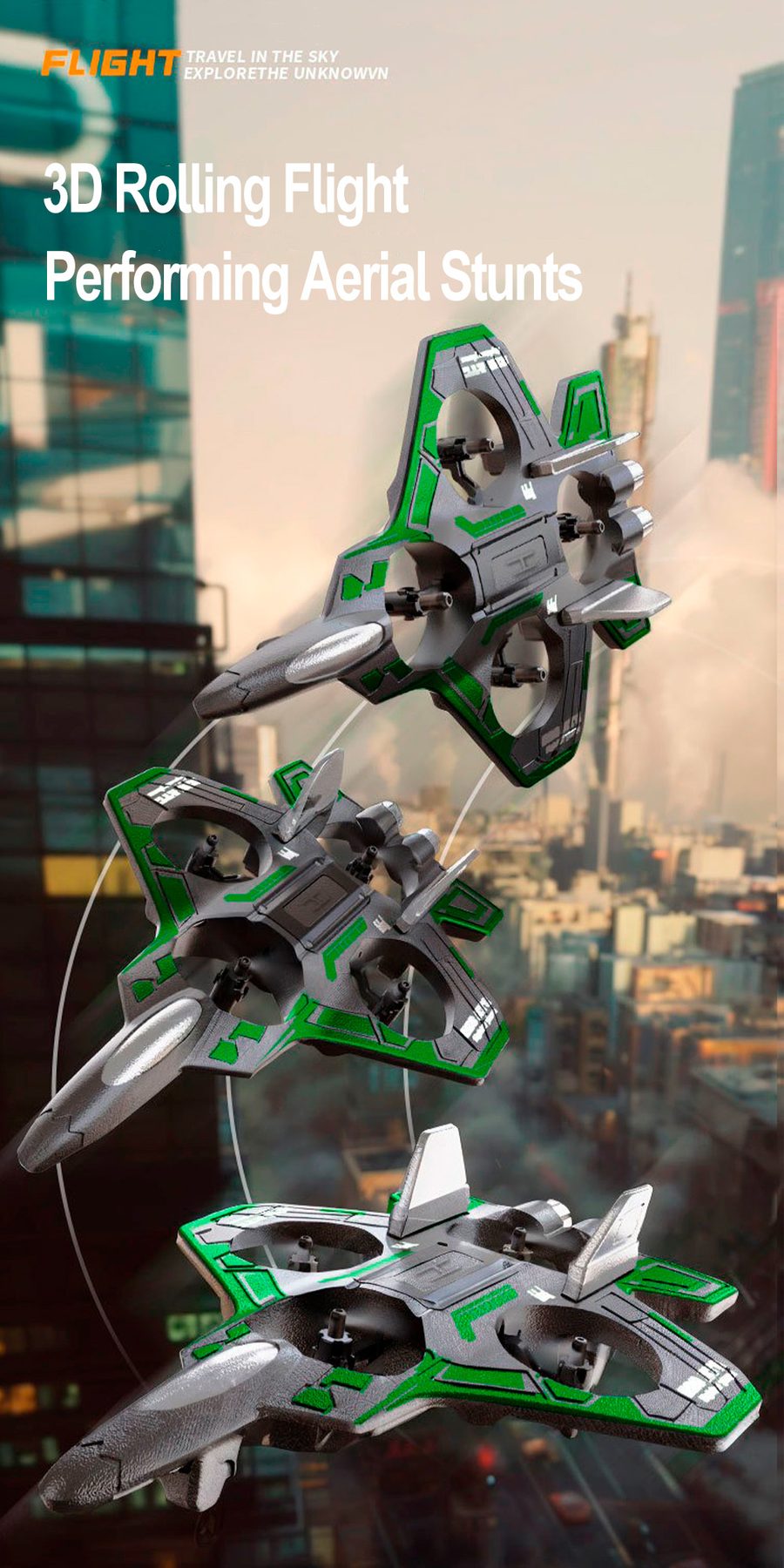 6 Light Drone Airplane
