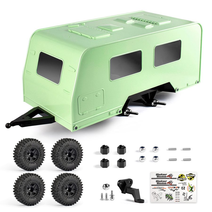 1/18 RC Crawler Travel Camper Trailer for TRX4M