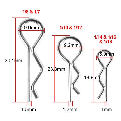 50/100pcs R Body Shell