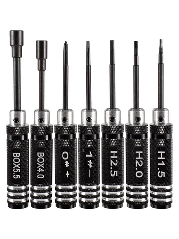 RC Hex Allen Screwdriver Set - 0.9~3.0mm Aluminum Driver
