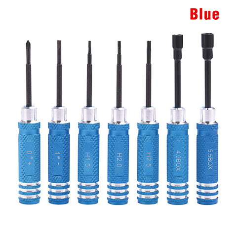 RC Hex Allen Screwdriver Set - 0.9~3.0mm Aluminum Driver