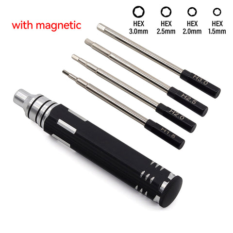 RC Hex Allen Screwdriver Set - 0.9~3.0mm Aluminum Driver