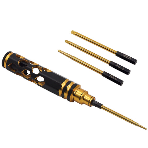 RC Hex Allen Screwdriver Set - 0.9~3.0mm Aluminum Driver