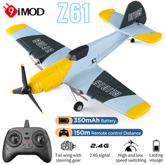 9IMOD Z61 3 Channel EPP Airplane with 2.4G Receiver, Built-in Gyroscope for Kids Beginner