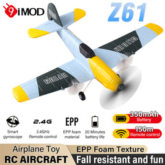9IMOD Z61 3 Channel EPP Airplane with 2.4G Receiver, Built-in Gyroscope for Kids Beginner