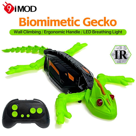9IMOD Wall Crawler Gecko IR Remote Control Toy 360° Rotation 3-Position Switch