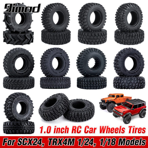 1.0 inch Tire For SCX24 TRX4M Set