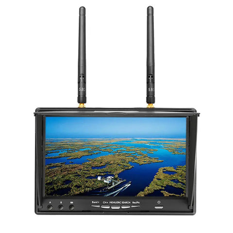 9IMOD LCD5802D FPV Monitor with DVR 5.8G 40CH 7 Inch LCD Screen