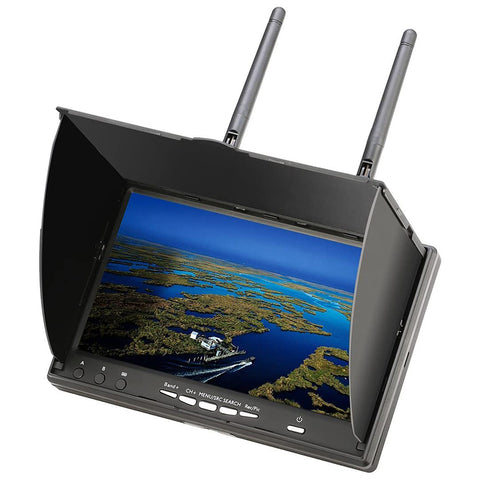 9IMOD LCD5802D FPV Monitor with DVR 5.8G 40CH 7 Inch LCD Screen