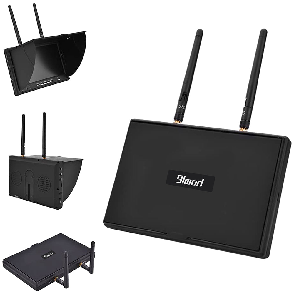 9IMOD LCD5802D FPV Monitor with DVR 5.8G 40CH 7 Inch LCD Screen