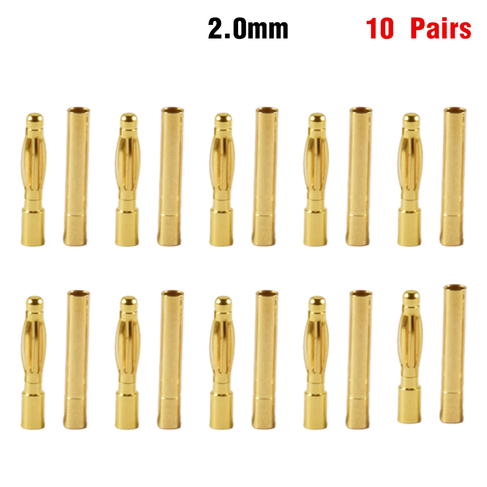 9IMOD 1/5/10Pair RC Bullet Connectors 2.0mm/3.0mm/3.5mm/4.0mm/5mm/5.5m