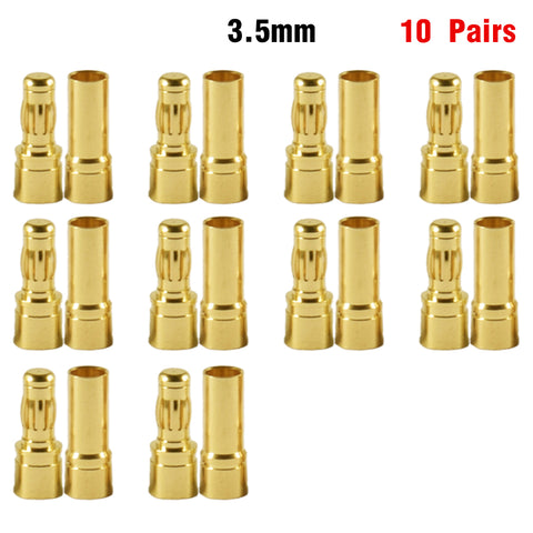 9IMOD 1/5/10Pair RC Bullet Connectors 2.0mm/3.0mm/3.5mm/4.0mm/5mm/5.5m