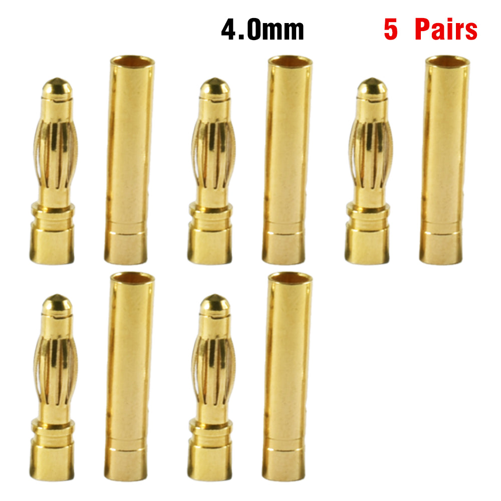 Battery Parts 5 Pair /10 2.0 3.0 3.5 4.0 5.0 5.5 6.0 8.0mm Connector