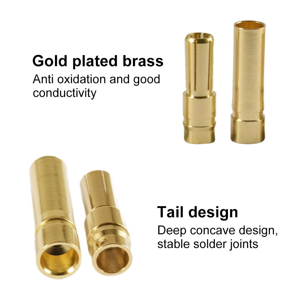 Battery Parts 5 Pair /10 2.0 3.0 3.5 4.0 5.0 5.5 6.0 8.0mm Connector