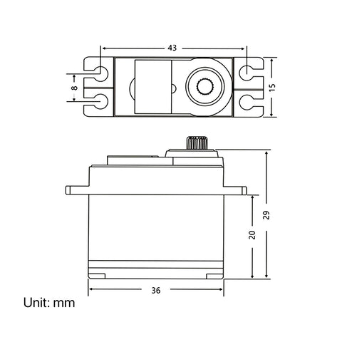 9IMOD Metal Gear Servo Upgraded For Wltoys 1/12 12428 12423