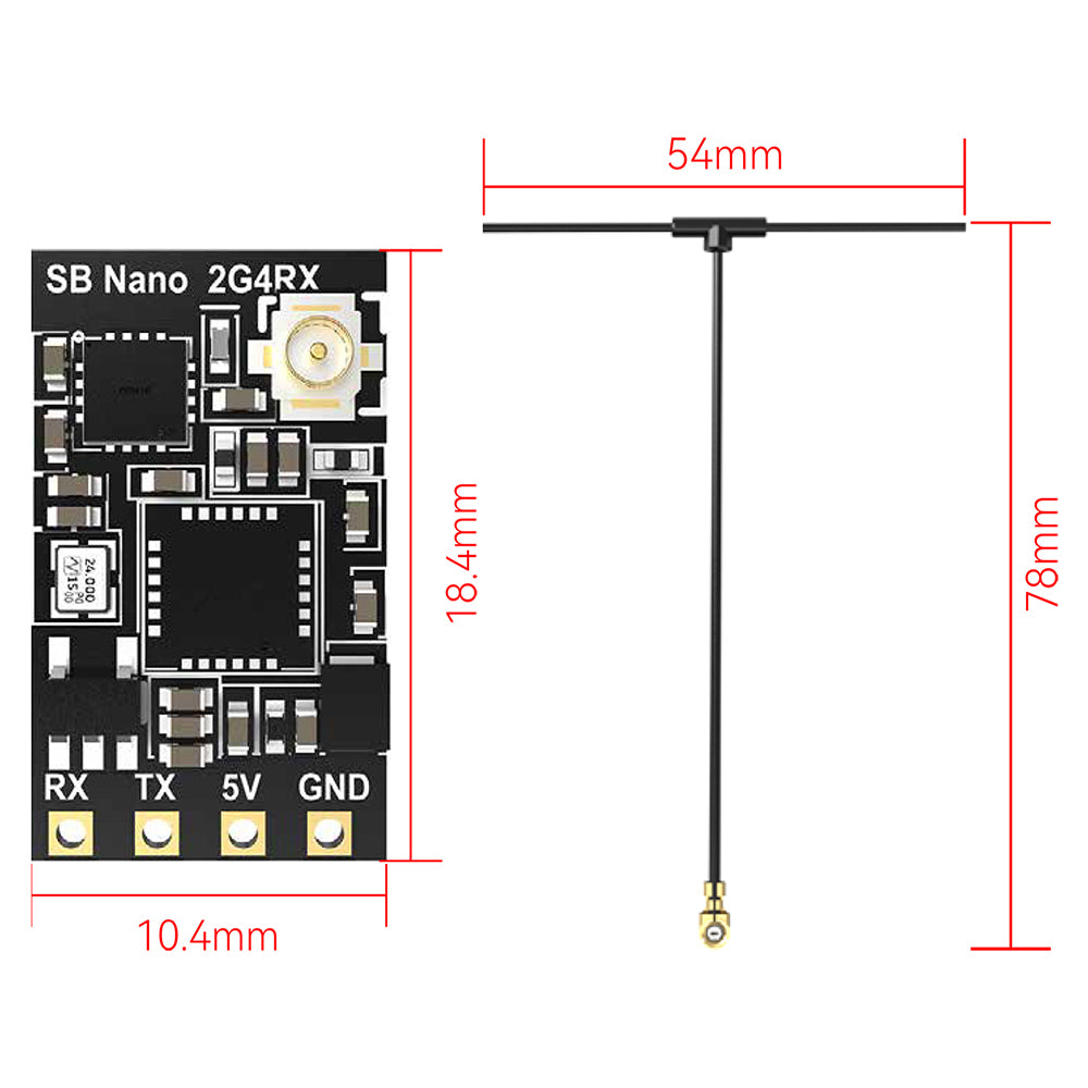 SpeedyBee ELRS 2.4GHz ExpressLRS Nano Receiver