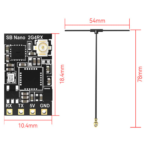 SpeedyBee ELRS 2.4GHz ExpressLRS Nano Receiver