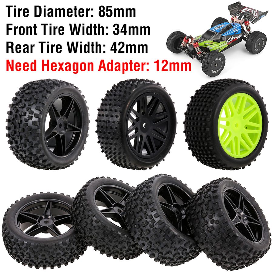 RC 1/10 Off-Road Tires For WLtoys 144001 4 DLT017
