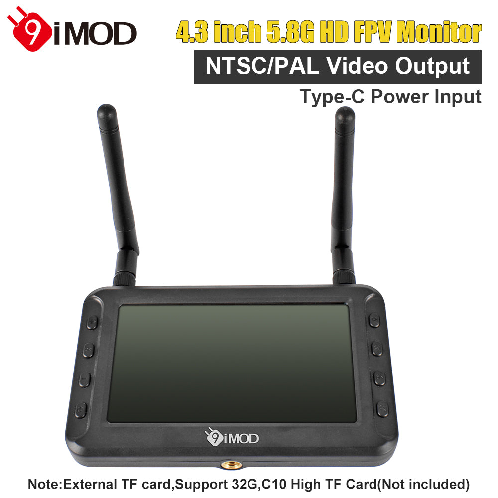 9imod 4.3 inch fpv HD Display 5.8g FPV Camera