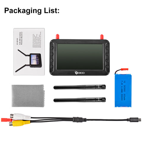 9imod 4.3 inch fpv HD Display 5.8g FPV Camera