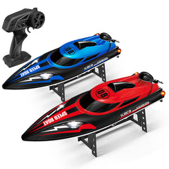 9IMOD HJ808 RC Boat 2.4G High-Speed Remote Control Racing Boat LED 370 Brushed Motor 25Km/h