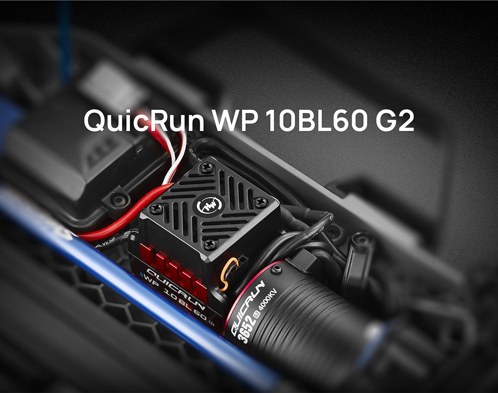 HOBBYWING QuicRun WP-10BL60 60A Waterproof Brushless ESC for 1/10 RC Cars