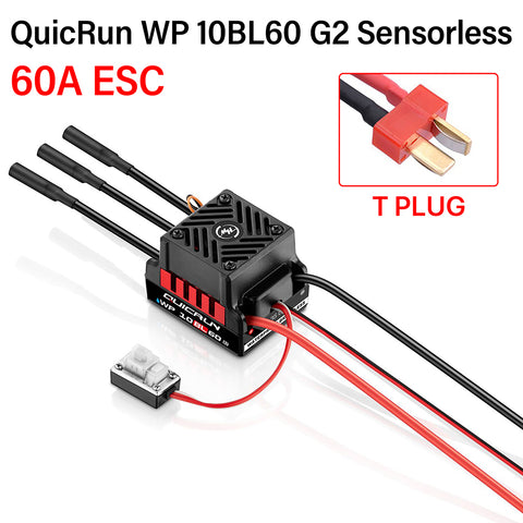 HOBBYWING QuicRun WP-10BL60 60A Waterproof Brushless ESC for 1/10 RC Cars