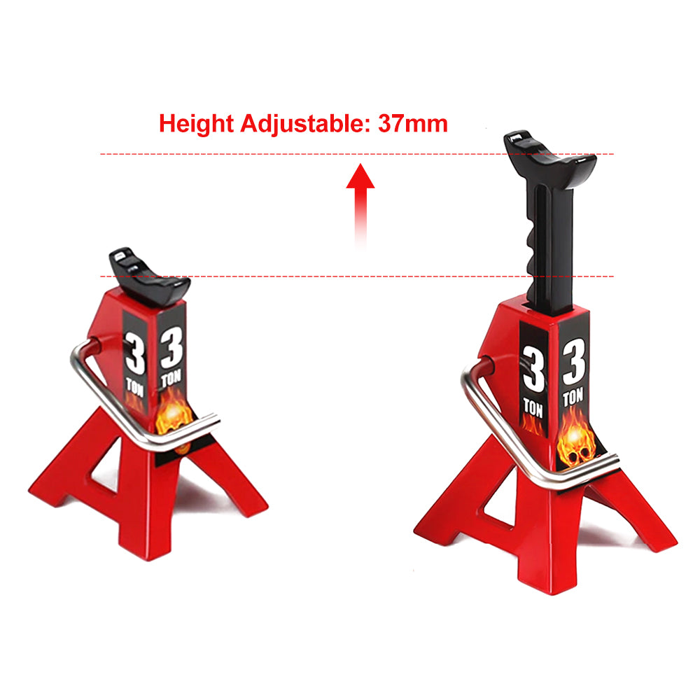 Metal Jack 1/2pcs 3T/6T 1/10 Scale Rock Crawler SCX10 D90 CC01 TRX4