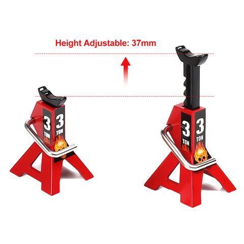Metal Jack 1/2pcs 3T/6T 1/10 Scale Rock Crawler SCX10 D90 CC01 TRX4