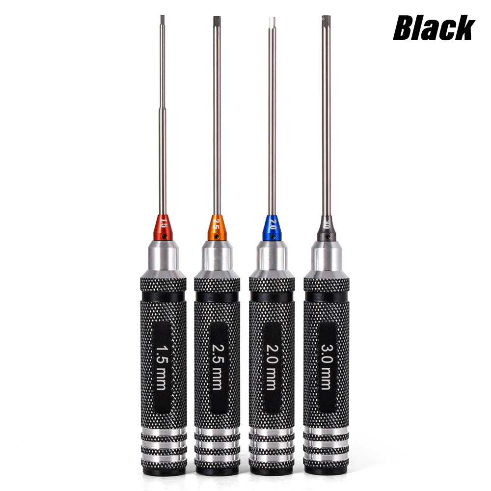 RC Hex Driver Set 4-Pack - 1.5/2.0/2.5/3.0mm with Hex Wrench Collars