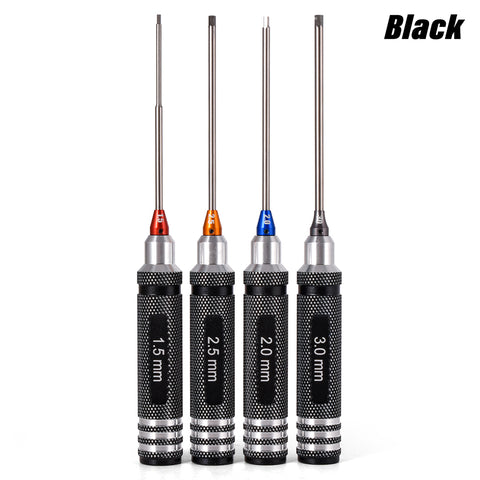 RC Hex Driver Set 4-Pack - 1.5/2.0/2.5/3.0mm with Hex Wrench Collars