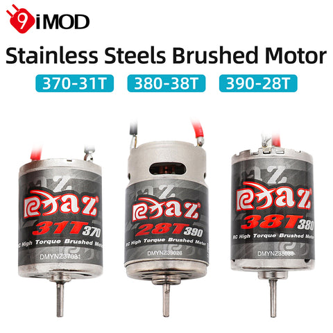 9IMOD RC Brushed Motor 370-31T/380-38T/390-28T 7.2V Waterproof JST/Point