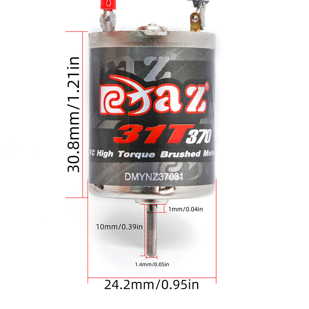 9IMOD RC Brushed Motor 370-31T/380-38T/390-28T 7.2V Waterproof JST/Point